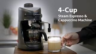 4 Cup Espresso amp Cappuccino Machine [upl. by Anaiv]