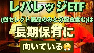 レバレッジETF樹セレクト商品のみと分配金含むは長期保有に向いている😤レバナスで自由を手に入れる [upl. by Haas]