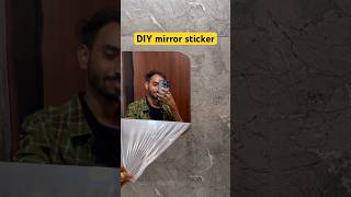 DIY mirror sticker mirror sticker diy diycrafts diyhomedecor [upl. by Aeneg247]