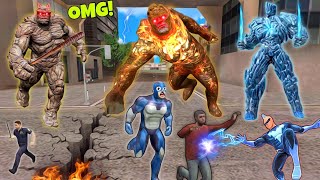 NEW ROPE HERO vs ELECTRIC MAN And MUTANT With Team Fight😱 [upl. by Irok]