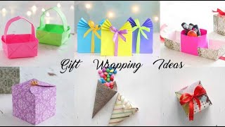 6 DIY Gift Wrapping Ideas  Paper Craft  Ventunoart [upl. by Ayad]