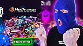 I WON EVERY CASE BATTLE ON HELLCASE HELLCASE PROMO CODE [upl. by Kahcztiy]