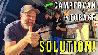 Building a Custom Shelf in Our Sprinter Van Conversion  Weekly Van Build Vlog [upl. by Benenson474]