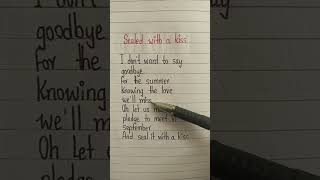 Sealed with a kiss 🤍 Jason Donovan lyrics viral shorts [upl. by Innis]