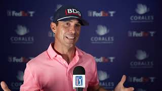 Billy Horschel Winner Press Conference Interview 2024 Corales Puntacana Championship © PGA Tour [upl. by Kanter950]