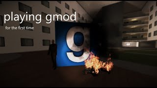 playing garrys mod for the first time [upl. by Ordisy]