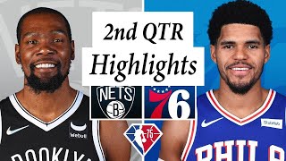 Brooklyn Nets vs Philadelphia 76ers Full Highlights 2nd QTR  Oct 3  2022 NBA Preseason [upl. by Boesch]