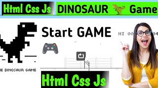 Bot Plays Google Chrome Dinosaur 🦖 Game for 1 Million Score  HTML CSS JavaScript Code [upl. by Selim654]