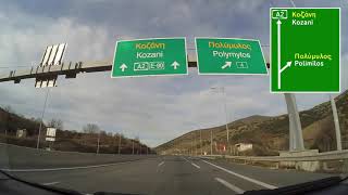 HD Egnatia Odos  Greece A2 Motorway  November 2015  From Thessaloniki to Ioannina Remastered [upl. by Josy]