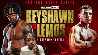 KEYSHAWN DAVIS KOs OVERWEIGHT LEMOS FIGHT COMMENTARY [upl. by Geiss]