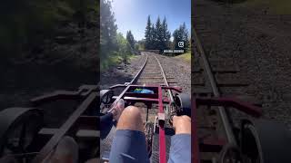 Railbikes Electric side by side railbikes in Hood rIver Oregon [upl. by Arammahs]