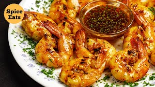 GRILLED SHRIMP RECIPE  PAN GRILLED SHRIMP  SPICY GRILLED SHRIMP [upl. by Leahcimsemaj]