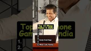 Top 10 iPhone Games in India Anurag Aggarwal Anurag Aggarwal Business Coach short shorts ytshorts [upl. by Anivram]