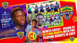 🔴🟡🔵HEARTS LATEST💥VISION FC TETING HEARTS WITH FIRE  PLAYING HEARTS IS EASY 🌈🔥WE WILL SHOCK HEARTS [upl. by Atilol]