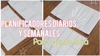 5 Ideas de planificadores diarios semanales mensuales hábitos metas ll Lesli Romero [upl. by Fassold]