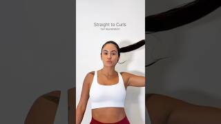 straight hair to curls hairhealth curlyhair [upl. by Antipas896]