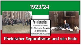 191923 Adenauer und der rheinische Separatismus [upl. by Halle]