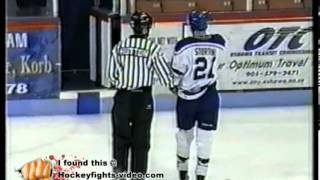 Nov 17 2002 Zack Stortini vs Colt King Sudbury Wolves vs Oshawa Generals OHL [upl. by Osmund]