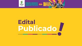 Inscrições abertas para o Processo Seletivo IFPR 2025 [upl. by Ttegdirb415]