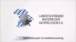 Gehörlosengeld im Koalitionsvertrag [upl. by Desmond]