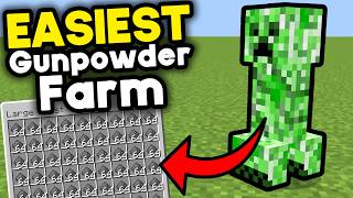 Easiest Creeper Farm Minecraft Bedrock 121 [upl. by Kemme]