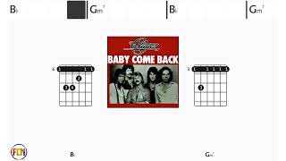 PLAYER Baby come back FCN GUITAR CHORDS amp LYRICS [upl. by Shuping547]