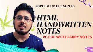 HTML Handwritten Notes  Codewithharry lecture [upl. by Nitza772]