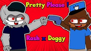 Pretty Please MEME Rash x Doggy Piggy Book 2 Roblox Animation [upl. by Myrlene]