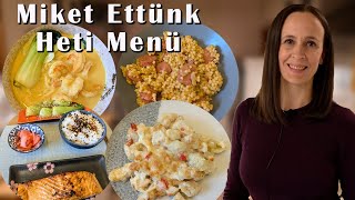 Miket Ettünk VLOG  Tarhonyás kolbász Csirkés Gnocchi Curry Rák leves  ebéd és vacsora ötletek [upl. by Rudiger]