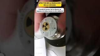 Efectos de la radiación☢️ en la cámara de celular ciencia fisica quimica mecanica viral [upl. by Eirotal]