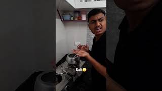 Salt testing 😅 shorts comedyvideo funnyvideo comedy mummy mummycomedy [upl. by Uv751]