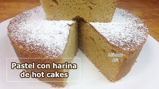 COMO HACER PASTEL CON HARINA DE HOTCAKES [upl. by Nisbet]