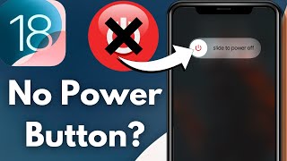 How To Turn Off Your iPhone Without Using The Power Button 3 Ways  iOS 18 [upl. by Yzzik]