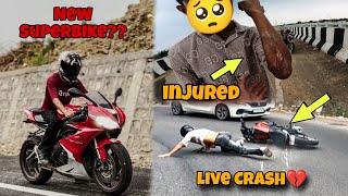 Daytona 675r❤️‍🔥 Live CrAsh💔 [upl. by Carolus]