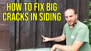 How To Fix Big Cracks In Board And Batten Siding [upl. by Vetter210]