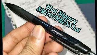 Uni ball Jetstream Best Hybrid Ballpoint pen  Available in Pakistan  Bhai Slippery Smoothness hai [upl. by Hutchinson231]