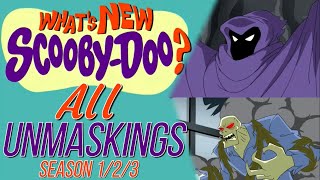 What’s New ScoobyDoo  All Unmaskings  Seasons 13  HQ  27k Subs Special [upl. by Kiernan316]