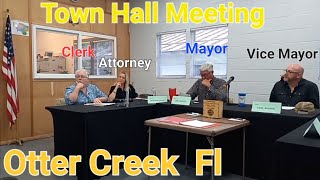 Otter Creek Fl Town Hall Meeting The Whole Town Meeting Unedited [upl. by Neffirg]