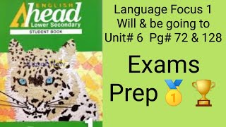 English ahead student book 6 Final Exams Prep 🥇 Language Focus 1 Will amp going to be pg 129 [upl. by Hillier]