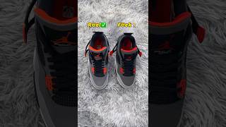 Real Vs Fake Infrared Air Jordan 4 sneakerhead sneakers viral [upl. by Cohette]