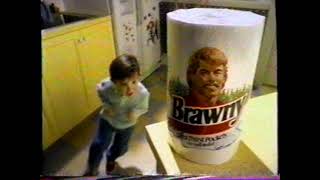 1996 Brawny Paper Towels quotWith thirst pocketsquot TV Commercial [upl. by Leatri302]