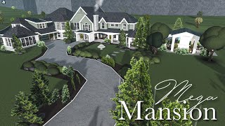 MEGA MANSION BLOXBURG SPEEDBUILD WITH POOL [upl. by Erna]