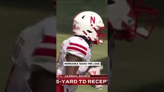 Raiola ➡️ Banks for the Nebraska lead 🔥 [upl. by Ynhoj246]