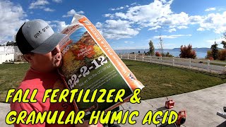 Fall Fertilizer Application GRANULAR HUMIC ACID [upl. by Simmonds]