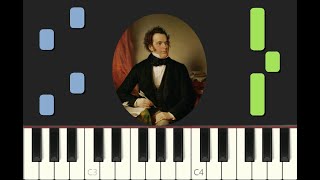 EASY piano tutorial quotSERENADEquot by Schubert with free sheet music pdf [upl. by Nnylsia]