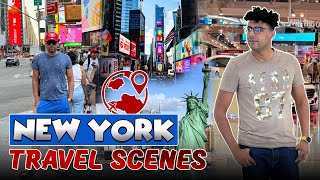 New York Travel Scenes  Travel Vlog  The Real Fun [upl. by Sirtimed967]