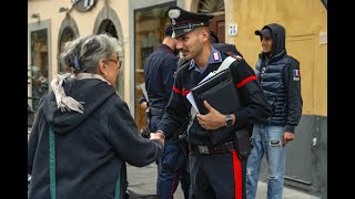 Firenze Carabinieri controllo del territorio centro storico [upl. by Casimire]