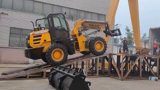 FORLOAD T3000 telescopic wheel loader ship to EUROPEAN dealer [upl. by Eirbua]