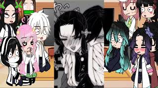 Demon slayer react to Shinobu x Tomioka part 2  nezuko [upl. by Litton656]