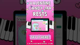 Candy Jar Rhythm Rests Valentines  Cascade Method Boom Cards [upl. by Hailee183]